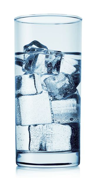 Glass of water with ice - Foto, afbeelding