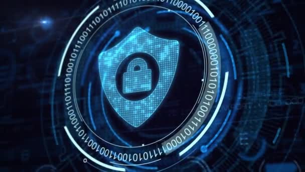Cyber Security Tietosuoja Business Technology Privacy käsite - Materiaali, video