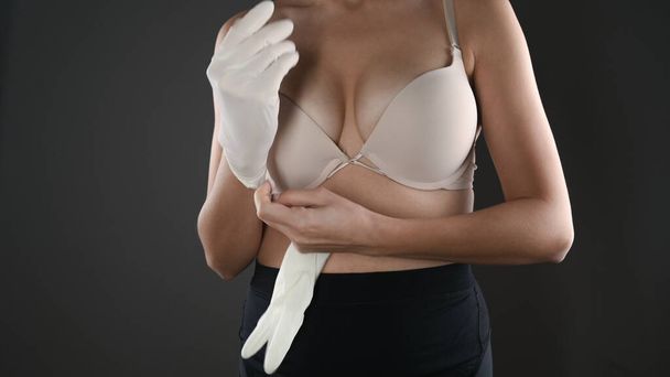 Concept de cancer du sein féminin. Photo de haute qualité - Photo, image