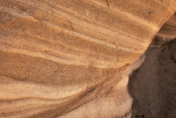 Gran Canaria, amazing sand stone erosion figures in ravines on Punta de las Arenas cape on the western part of the island, also called Playa de Artenara - Фото, изображение