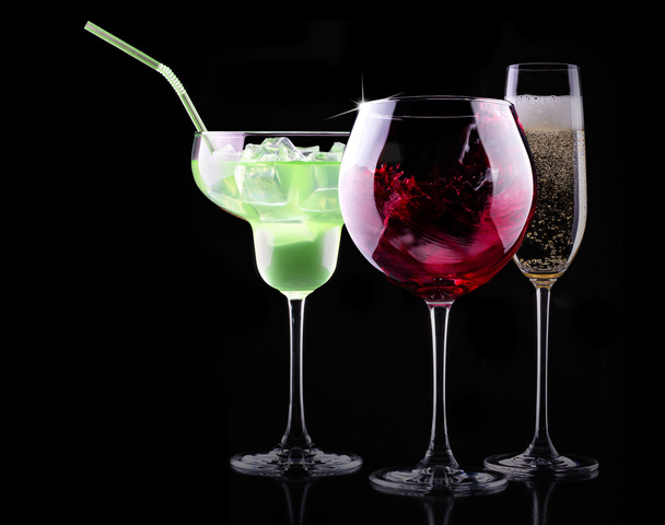 Different alcohol drinks set - Φωτογραφία, εικόνα