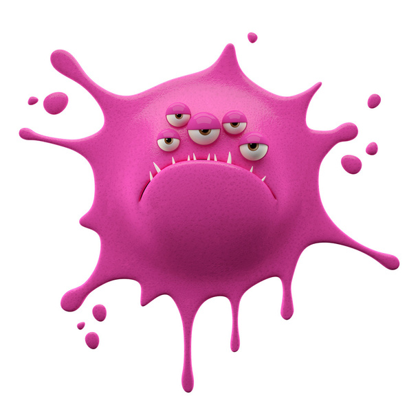 uitgestorven roze triest monster - Foto, afbeelding