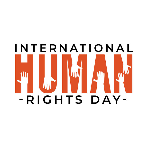 Дизайн для празднования Дня прав человека лучше восстанавливается - встаньте на защиту темы прав человека. Веб-баннер социального равенства. - Вектор,изображение