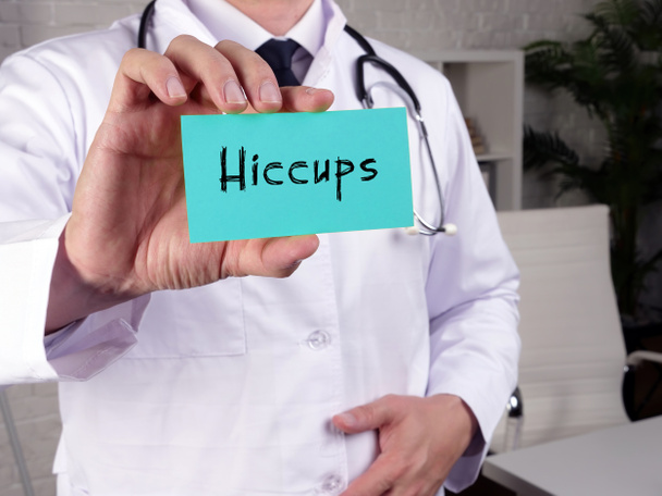 Conceptual photo about Hiccups with written phrase - Photo, Image