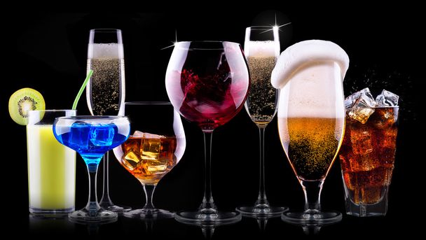 Different alcohol drinks set - Foto, immagini