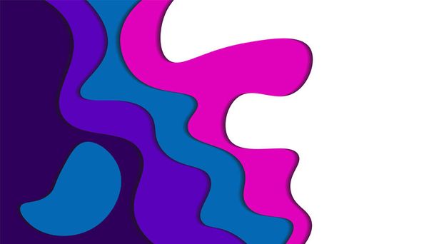 Background, Wallpaper. Wavy, Wave, Liquid, Fluid, Paper Cut. Colorful Design Abstract Modern Minimalist. Vector EPS10 - Vector, Image