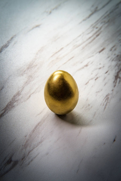 Гусь, отложивший концепцию золотого яйца - Фото, изображение