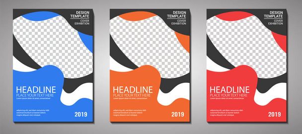 Broşür Kapağı Şablonu, Dergi Şablonu, Business Modern Poster, Yıllık Rapor Şablonu - Vektör, Görsel