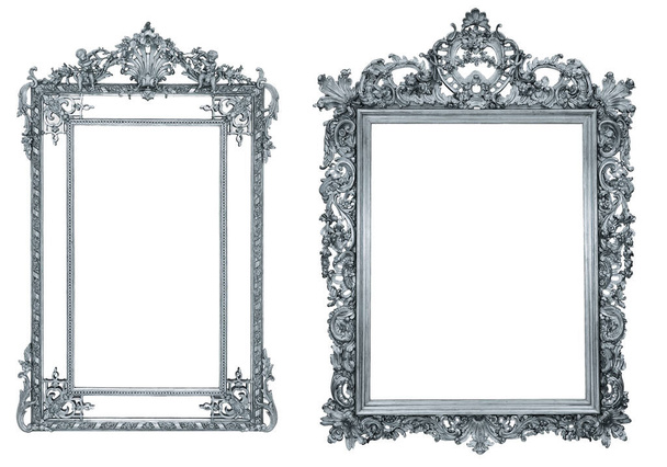 isolated antique picture frame on white background - Photo, Image