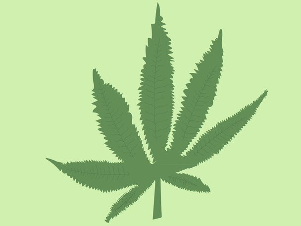 Σύμβολο μαριχουάνας ή κάνναβης για αναψυχή ή ιατρική χρήση - Διάνυσμα, εικόνα