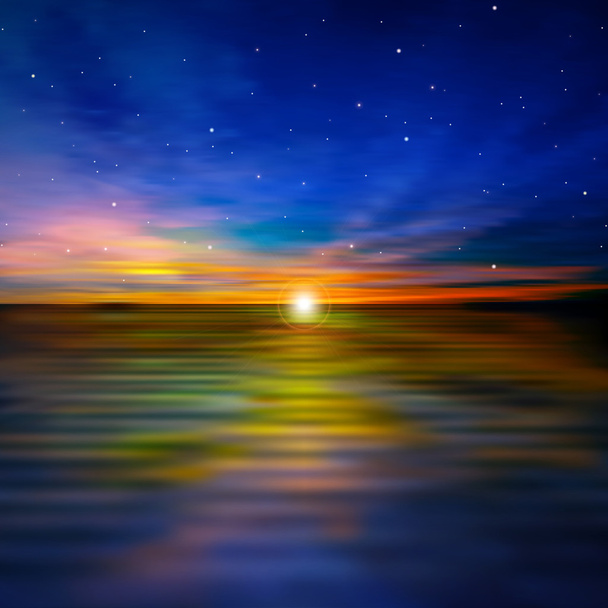 pozadí abstraktní s moře slunce - Vektor, obrázek