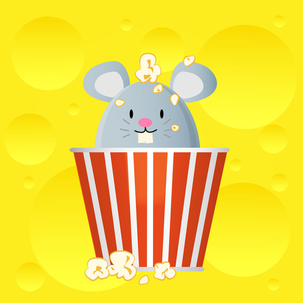 Popcorn bucket - Vector, Image
