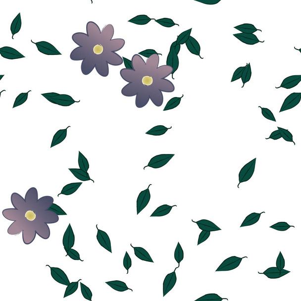 Floral ornamental vector pattern. Seamless design texture. - Vector, Image