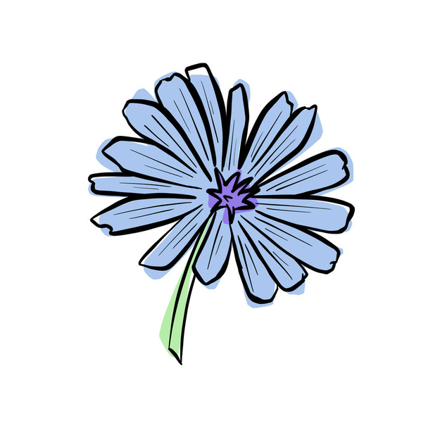 Um projeto do logotipo de uma flor silvestre Ícone Buttercup, Margarida, dente de leão, etc. - Vetor, Imagem
