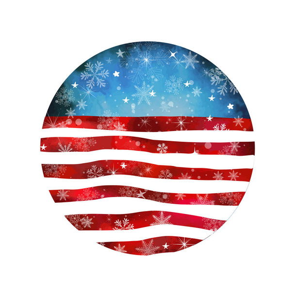 Grunge amerikanische Flagge Hintergrund. Vektorabbildung, EPS 10. - Vektor, Bild