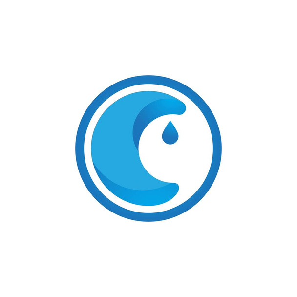 дизайн логотипу водної хвилі векторний шаблон
 - Вектор, зображення