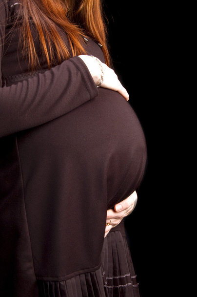 She is in her nine month of pregnancy - Foto, imagen