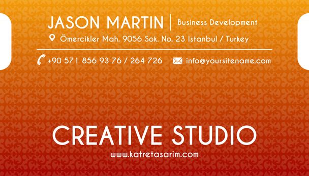 Creative business card - Vector, Image