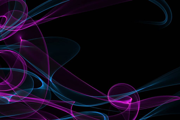 abstract background with colorful lines and waves  - Foto, Imagen
