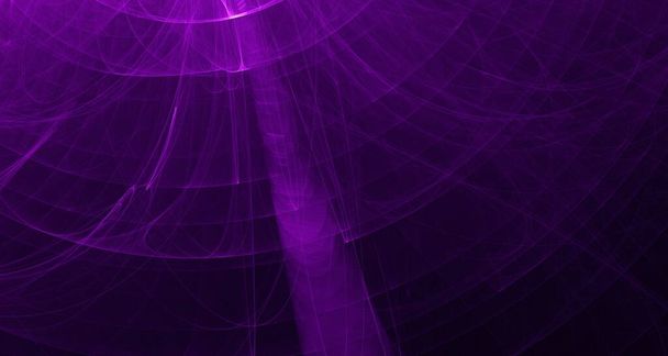 Lumière violette abstraite et faisceaux laser, fractales et formes éclatantes texture de fond d'art multicolore pour l'imagination, la créativité et le design. - Photo, image