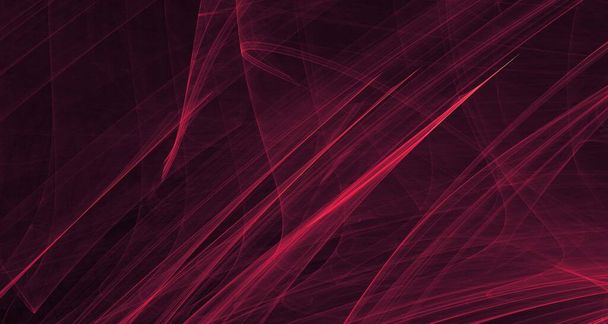 Abstraktní červené světlo a laserové paprsky, fraktály a zářící tvary pestrobarevné pozadí textury pro fantazii, kreativitu a design. - Fotografie, Obrázek