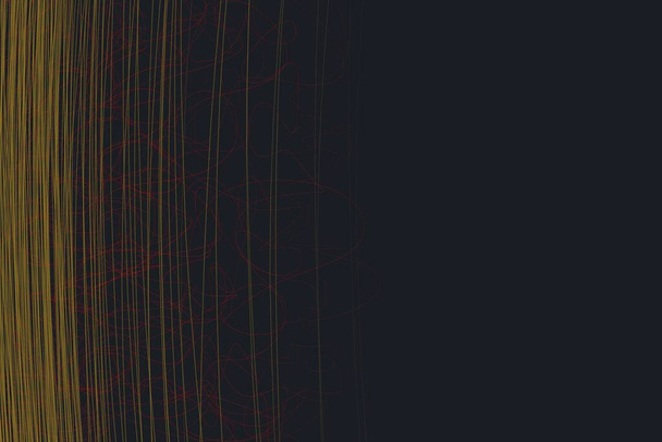 Diseño moderno de líneas abstractas sobre fondo oscuro - Foto, Imagen