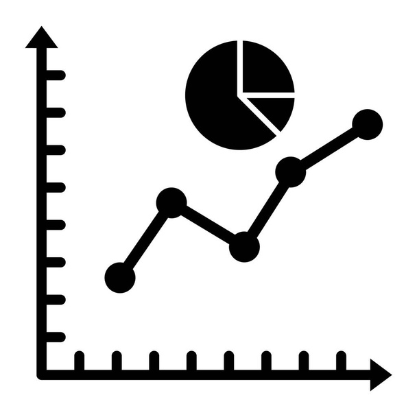 Vektorová ikona Pie Graph Glyph, která může snadno upravit nebo upravit - Vektor, obrázek
