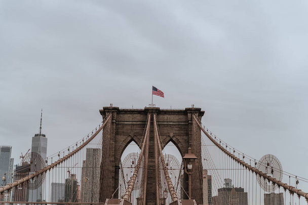 Brooklyn Bridge, New York City, USA - Fotoğraf, Görsel