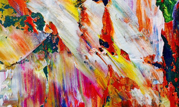 Hand drawn.Abstract art background.Color texture.Oil painting on canvas.   Modern, contemporary art. Colorful canvas. Wall decor background - Photo, Image