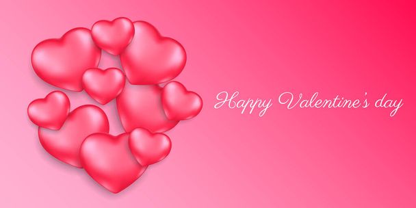 Valentine's day card concept. Romantic background. - Вектор, зображення