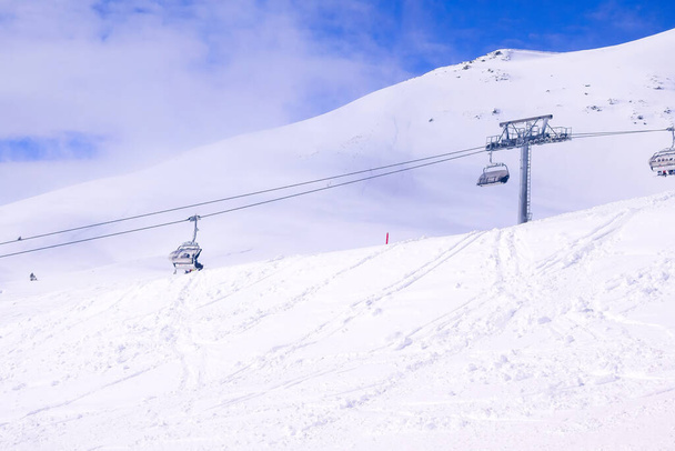 Ski slope in Saalbach, Áustria - Foto, Imagem