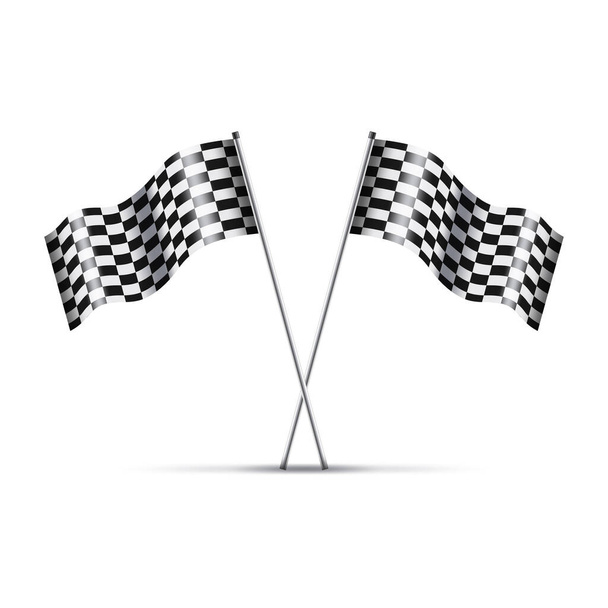 checkered flag background. Vector illustration - Vector, Image