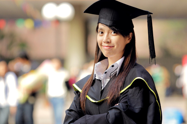 Asiatique fille graduation
 - Photo, image