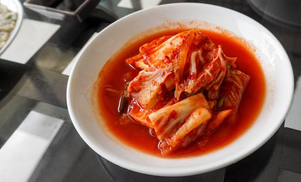 Kimchi é prato tradicional coreano, legumes fermentados - Foto, Imagem