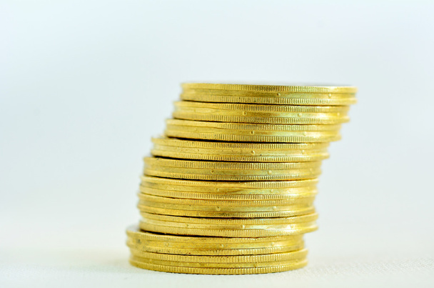 Golden coins stack - Photo, Image