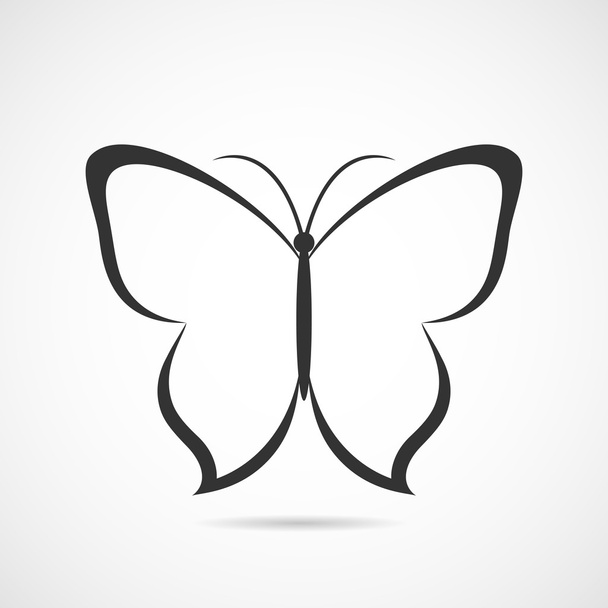 Vector icono de mariposa o fondo
 - Vector, Imagen