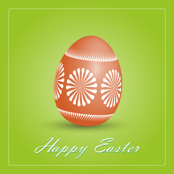 Happy Easter card with egg. - Вектор, зображення