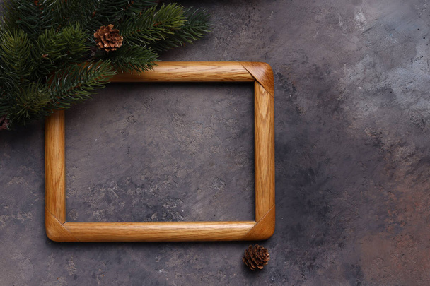 cadre en bois pour fond de Noël - Photo, image