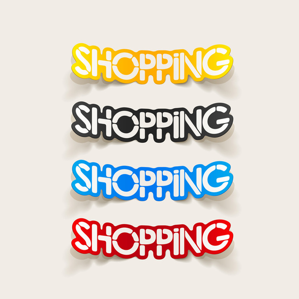 realistic design element: shopping - Vector, Image