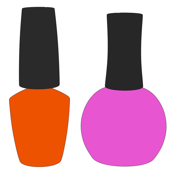 Cartoon image of nail polish - Foto, Imagen