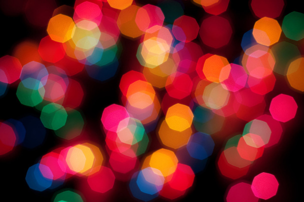 Luzes de Natal fora de foco
 - Foto, Imagem