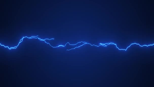 Electric Thunder Strikes Kinetic Action Fx Loop / 4k animation of a dynamic kinetic distorted electrical thunder strikes background with shining rays twitching - Кадры, видео