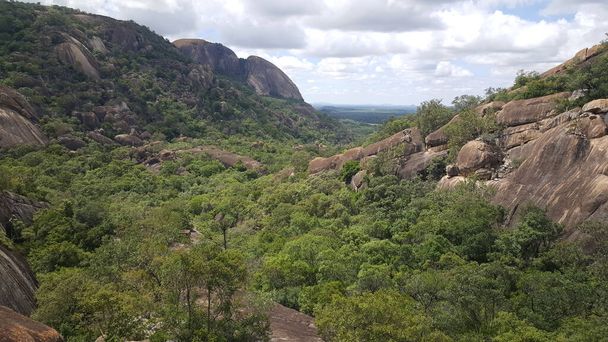 Mountain range scenery at Matobo National Park in Zimbabwe - Photo, Image