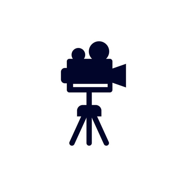 Modello vettoriale logo icona della videocamera, Concetto di logo Creative Movie, Simbolo icona, Illustrazione - Vettoriali, immagini