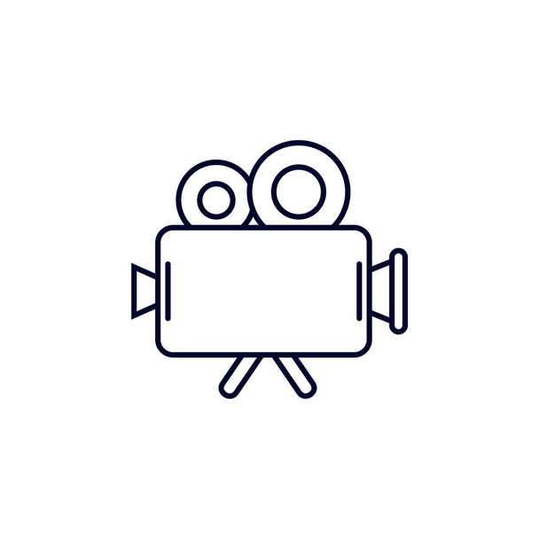 Videokamera-Symbol-Logo-Vektorvorlage, Creative Movie-Logo-Konzept, Symbolsymbol, Illustration - Vektor, Bild