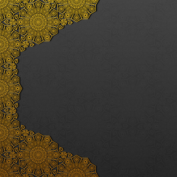 Hintergrund mit traditionellem Blumenschmuck. Vektorillustration - Vektor, Bild