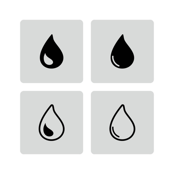 water drop flat icon - Vektor, obrázek