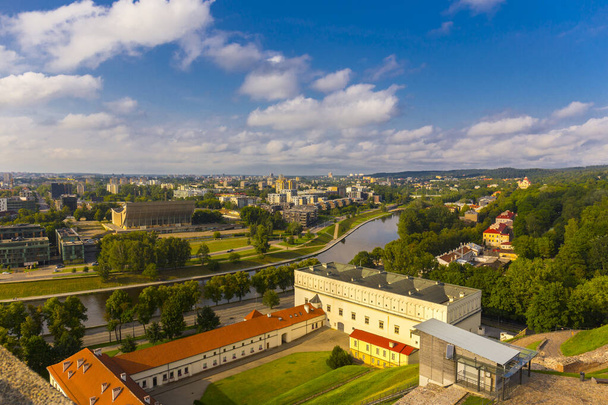 Aerial view on Vilnius, the capital of Lithuania. - 写真・画像