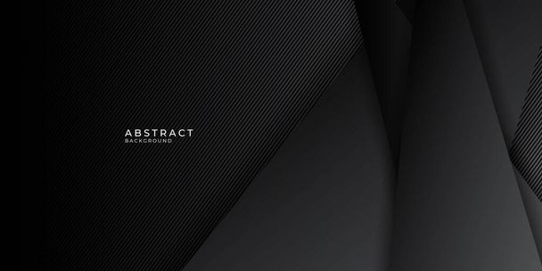 プレゼンテーションデザインのための黒の中性炭素抽象的な背景現代的なミニマリスト。ビジネス、企業、機関、パーティー、お祭り、セミナー、トークのためのスーツ - ベクター画像