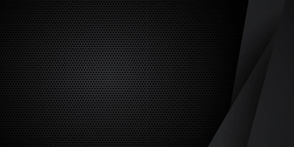 Negro neutro carbono abstracto fondo moderno minimalista para el diseño de la presentación. Traje para negocios, empresas, instituciones, fiestas, fiestas, seminarios y charlas - Vector, Imagen
